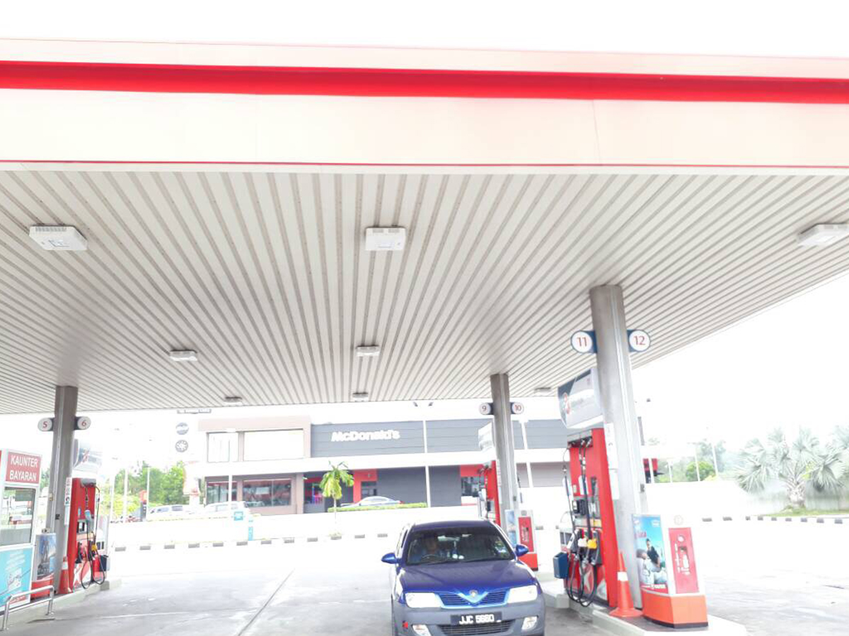 【Project】110WW Gas Station Installation AOK LED Light